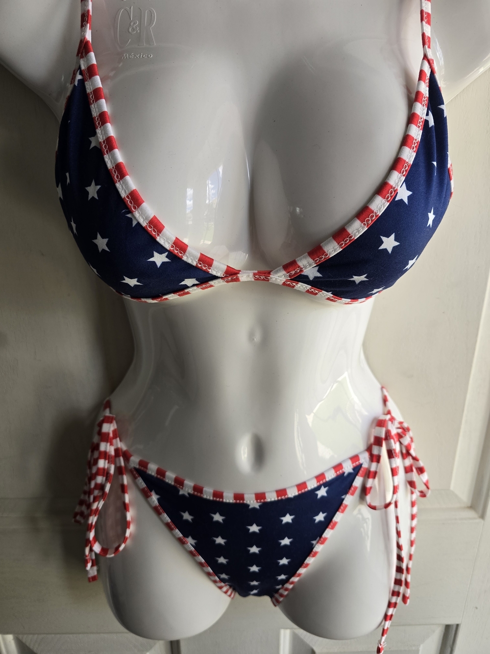 Patriotic Reversible/Double Sided Print Bikini - Women Swim